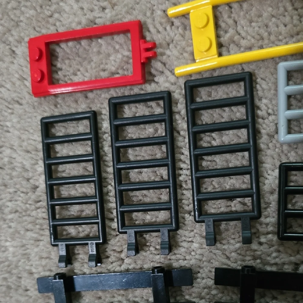 LEGO Set: Vintage Ladder, Hitching, & Fence Building Block Accessories